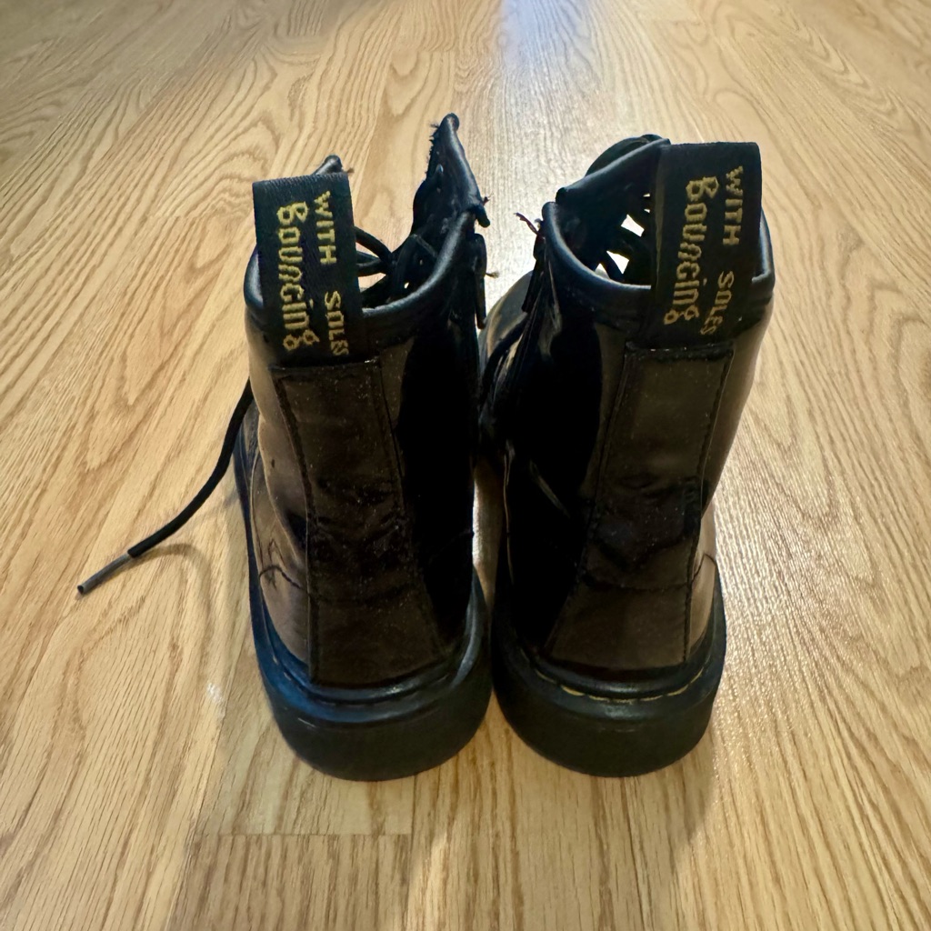 Dr. Martens Black Glitter Boots